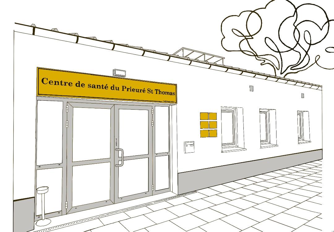 Intérieur du centre de santé du Prieuré Saint-Thomas à Épernon